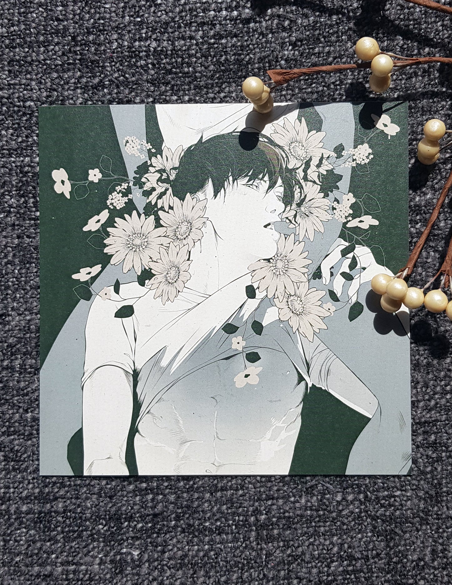 PRINT underboob Aki - Floweredition