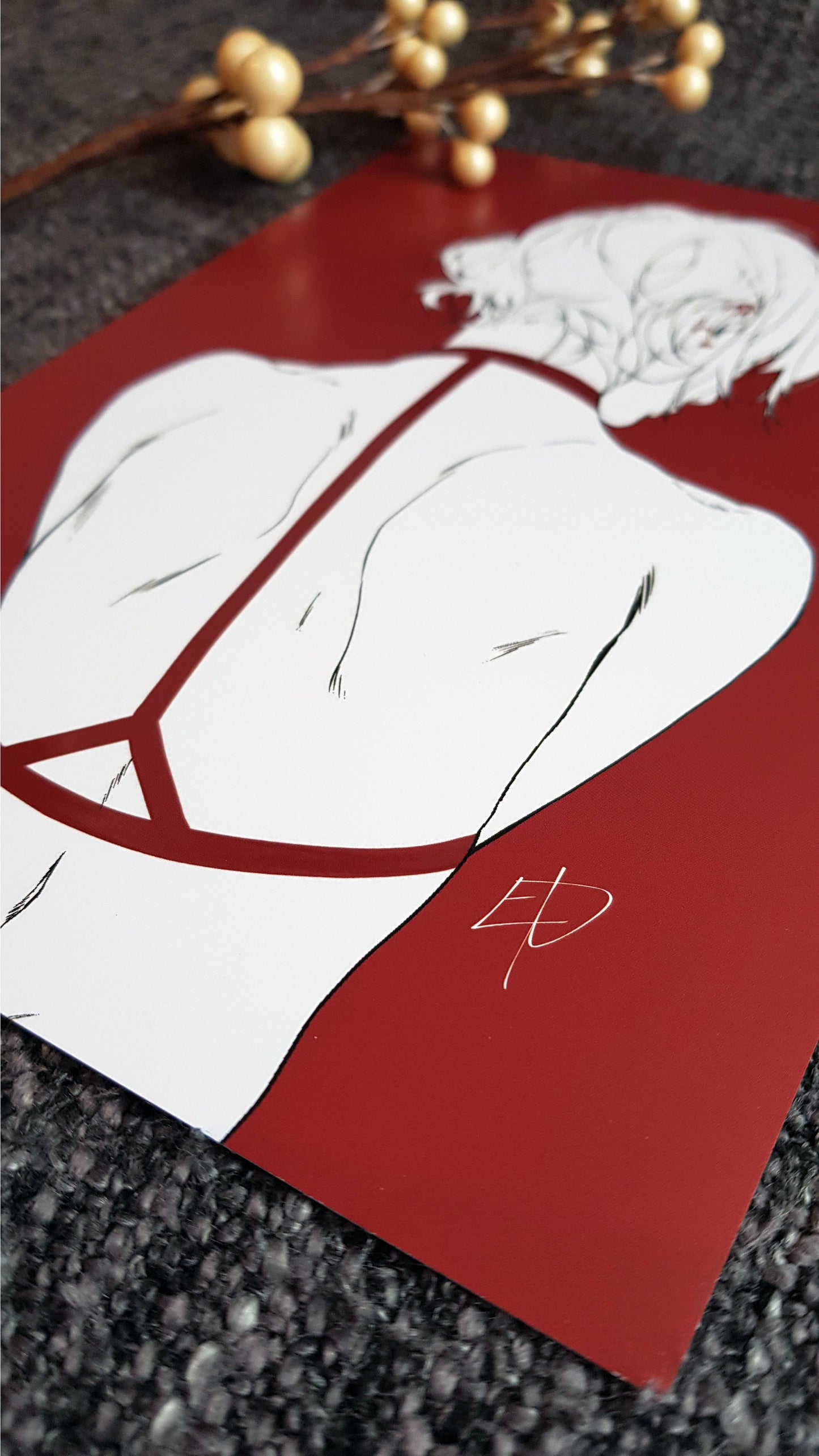 PRINT unprotected partial varnish