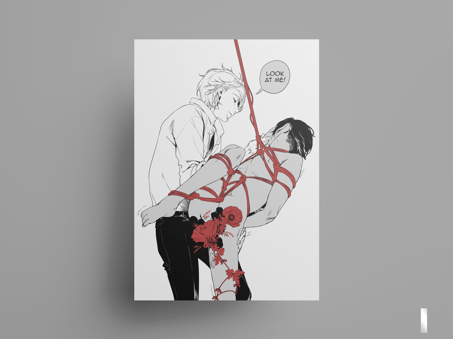 PRINT KINK20 - shibari flower edition, partial varnish