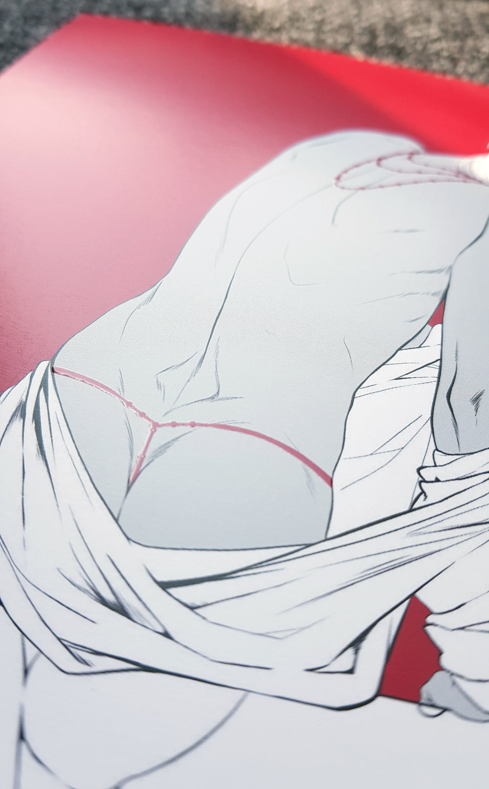 PRINT KINK22 - show me your best part (partial relief varnish) - EDIllustration