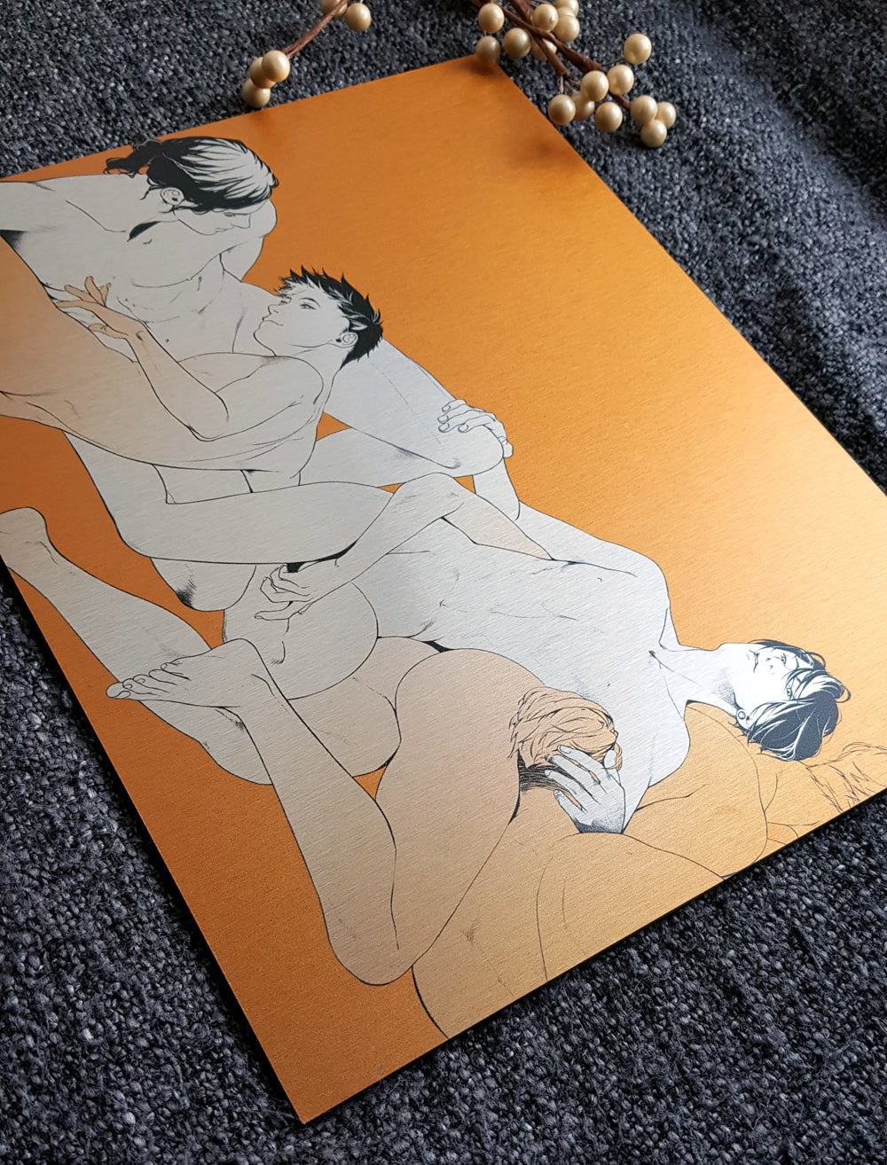 ALUMINIUM COMPOSITE PANEL Hiroki and Elia Kink #5 - EDIllustration