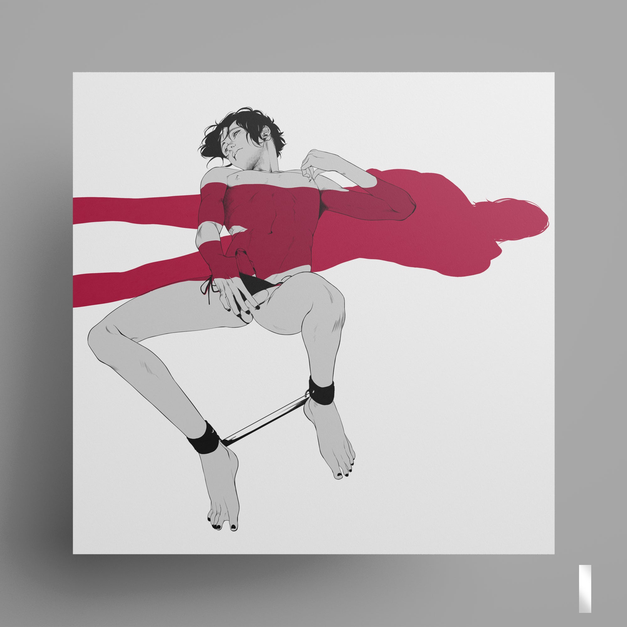 PRINT KINK22 - Touch yourself (partial varnish) [NSFW] - EDIllustration