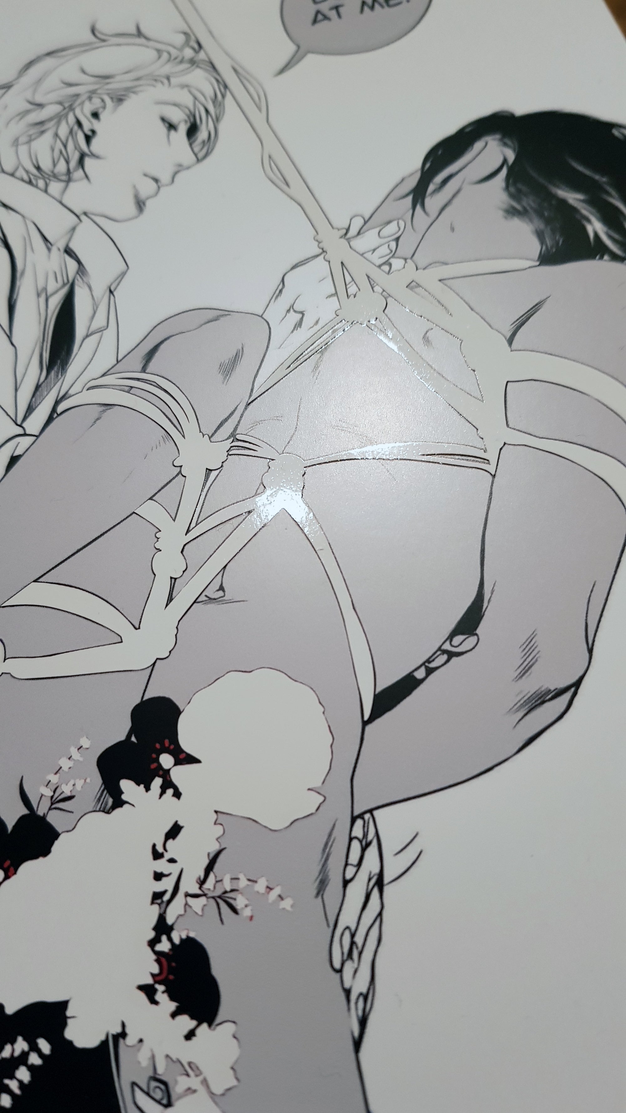 PRINT KINK20 - shibari (flower edition, partial varnish) - EDIllustration