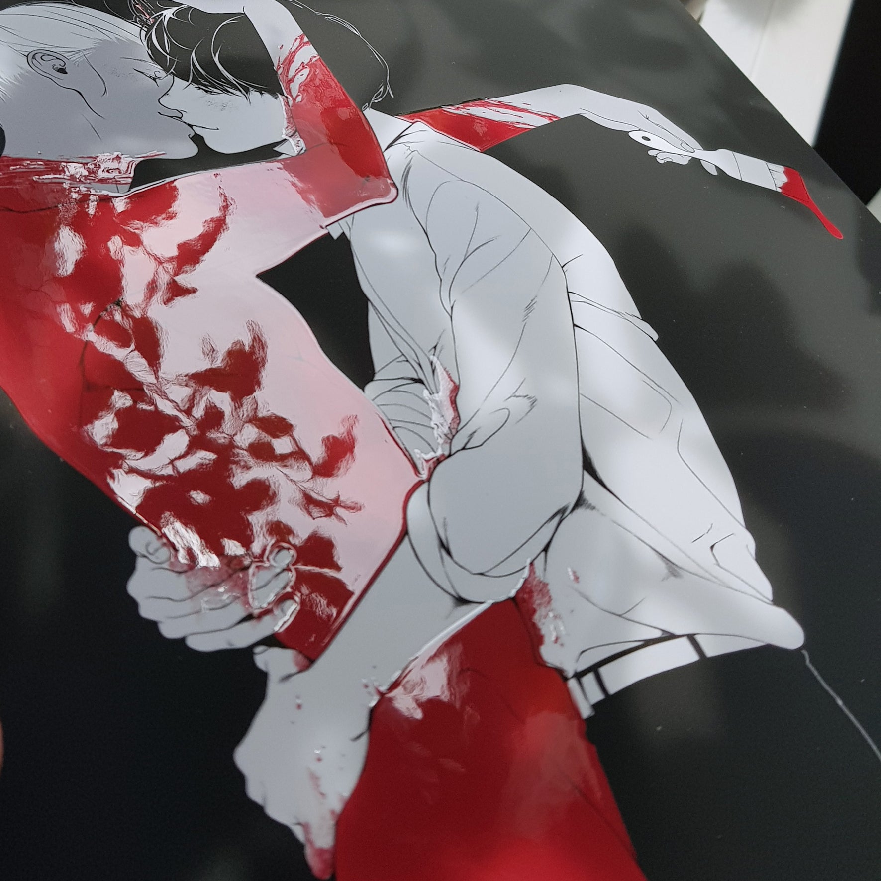 PRINT KINK21 - Paint (partial relief varnish + softfeel) - EDIllustration