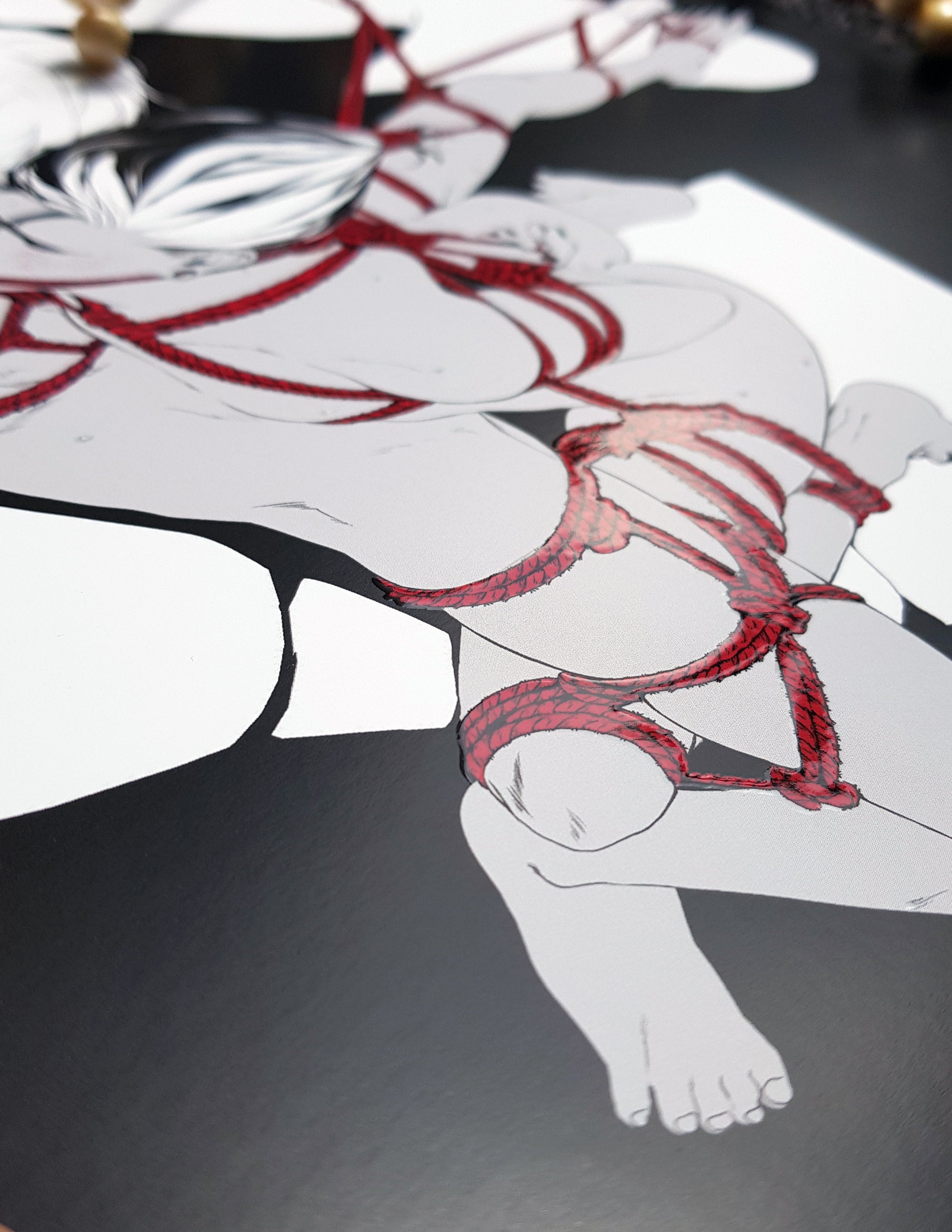 PRINT KINK21 - Shibari (partial relief varnish) - EDIllustration