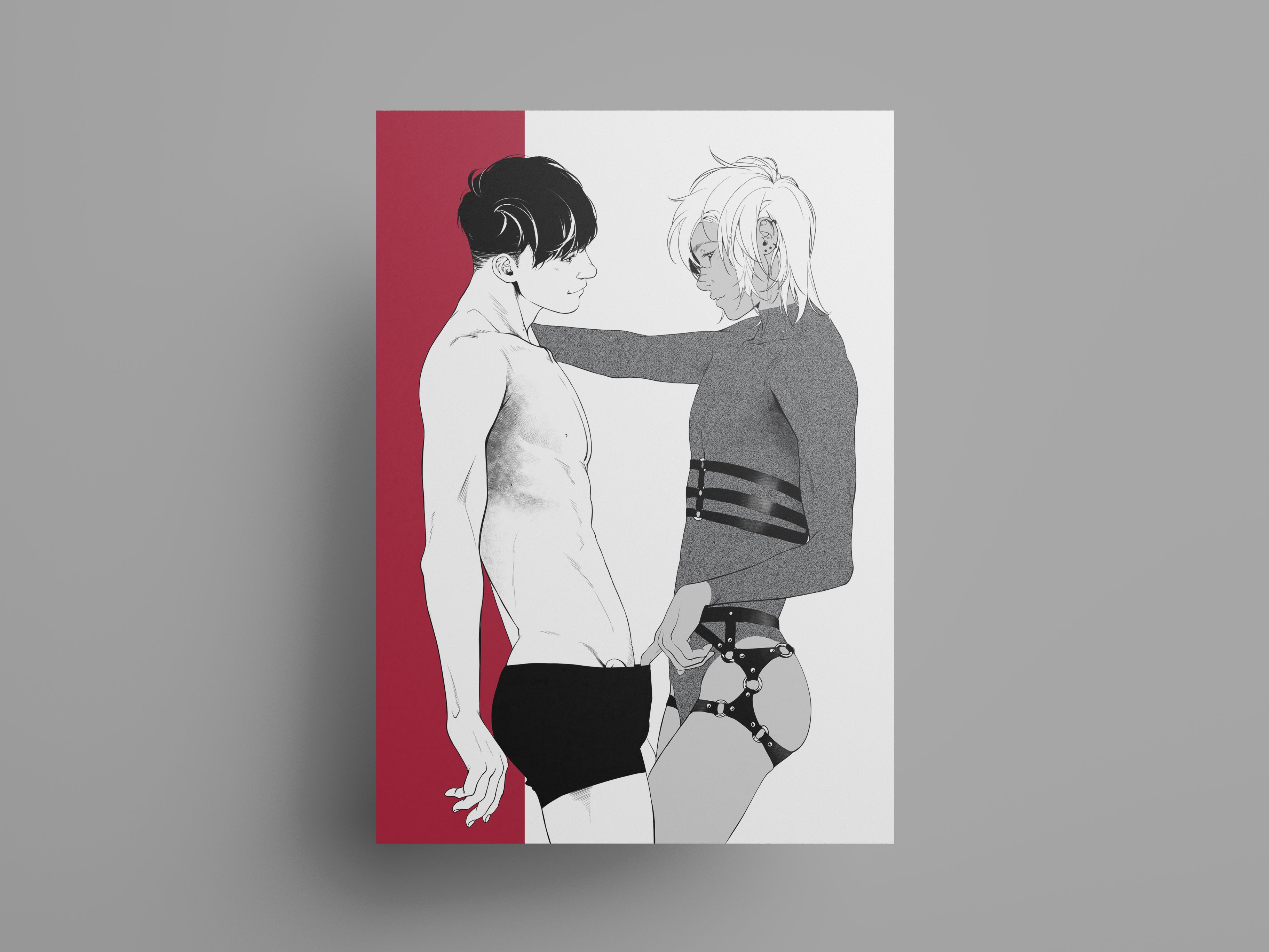 PRINT KINK22 - I bet I can make you pant. [NSFW] - EDIllustration