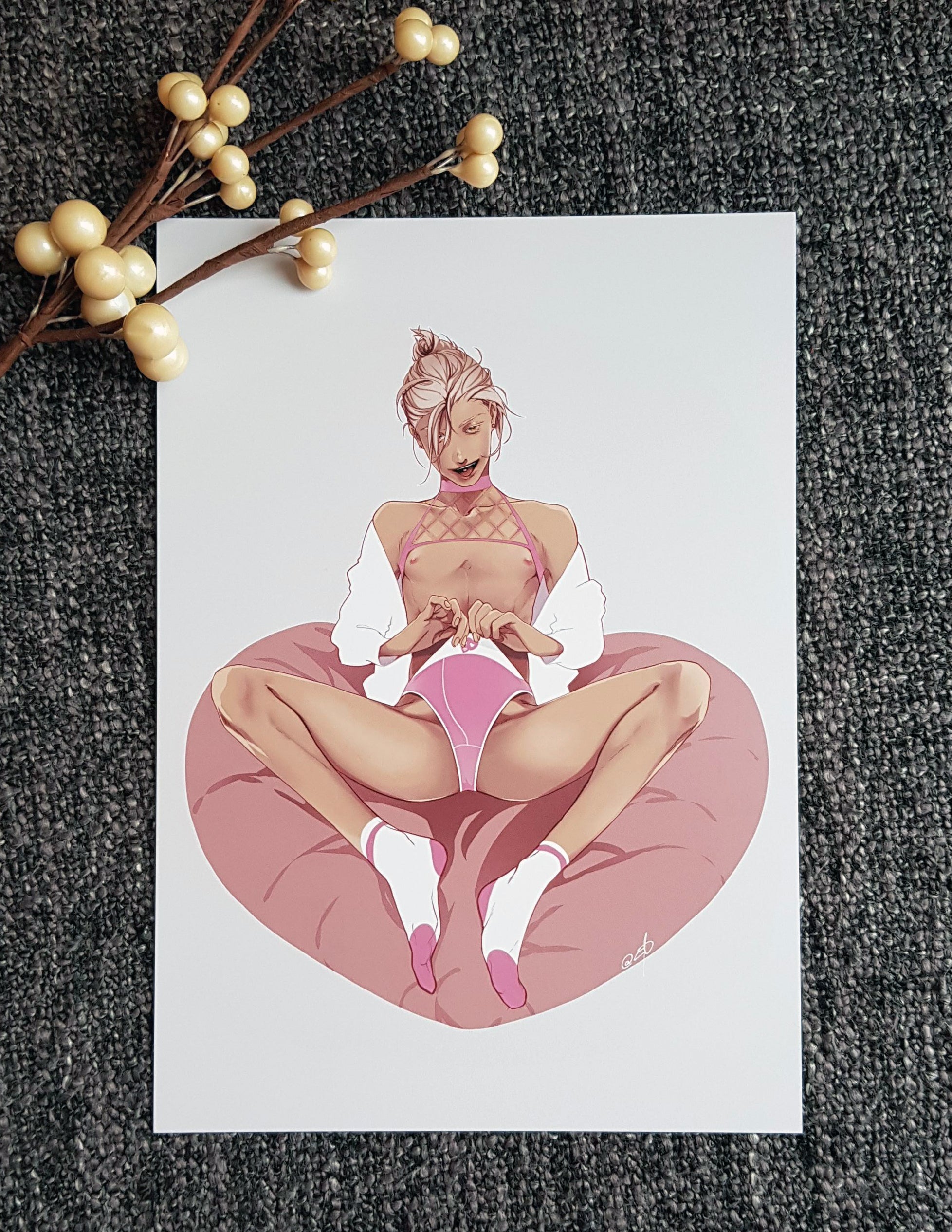 PRINT Valentine Sunao (partial relief varnish) - EDIllustration