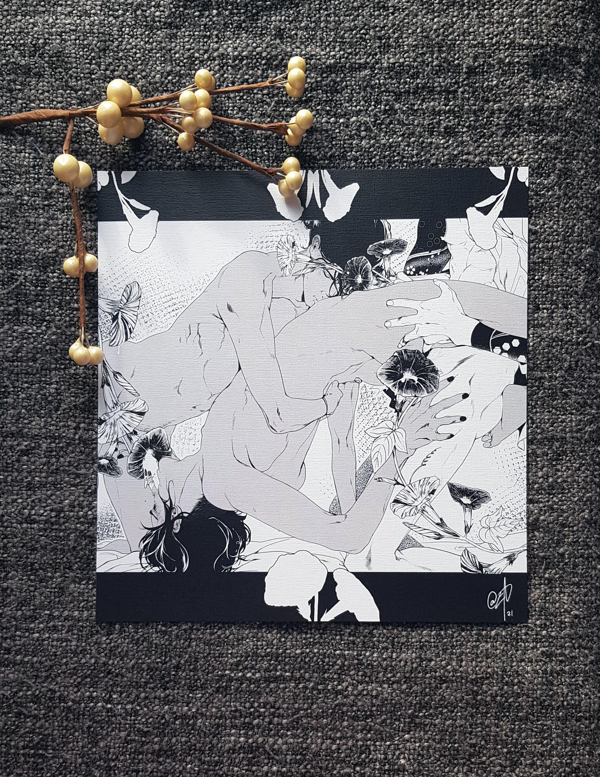 PRINT love nectar - (flower edition) - EDIllustration