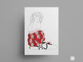 PRINT Sunao Red Jacket - EDIllustration